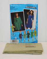 Simplicity 2754 Dress Pattern Inspired by Project Runway (c. 2008) Misses' Sizes 12-20, Dress With Bodice and Sleeve Variations