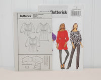 Butterick B5527 The Cut Line, Dress To Top Options (c. 2010) Misses' Size Extra Small-Medium, Easy To Sew Top, Tunic and Dress