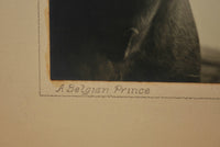 c. 1930 'A Belgian Prince' black and white photograph