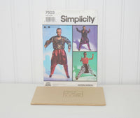 Vintage Simplicity 7603 Mattel MC Hammer Doll Clothes Sewing Pattern (c. 1991)