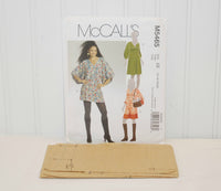 McCall's M5465 Dress Pattern (c. 2007) Misses' Sizes 14-20, Short Pullover Dress, Tunic Top, Pair With Leggings, Casual Dress, Fun & Flirty