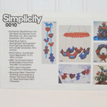 Vintage Simplicity 0010 Craft Pattern (c. 1985) Soft Sculptured Shapes, Beginning Sewing, Baby Room Decor, Home Decor, Christmas Decor