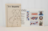 Vintage Simplicity 0010 Craft Pattern (c. 1985) Soft Sculptured Shapes, Beginning Sewing, Baby Room Decor, Home Decor, Christmas Decor