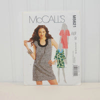 McCall's M5621 Dress Sewing Pattern (c. 2008) Misses' Sizes 12-18, Above Knee Dresses, Business, Casual, Summer Dress, Stylish, Sleeveless