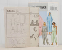 Butterick 4038 Fast & Easy (c. 2003)Misses' and Misses' Petite Sizes Extra Small-Medium, Loungewear, Robe, Comfy Pants, Hooded Top, Tank Top