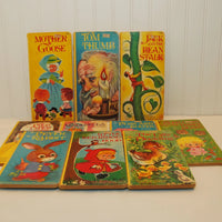 Another view of the 10 vintage children's fairy tale books.