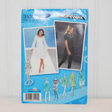 Simplicity 3530 Inspired By Project Runway Misses', Petite Dress or Tunic (c. 2007) Misses' & Petite Sizes 4-12, Long or Short Sleeve