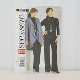 Butterick B5070 See & Sew Yes! It's Easy (c. 2007) Misses' Extra Small-Medium Jacket, Top and Pants