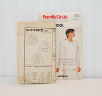 Vintage Butterick 3691 Family Circle Collection Unlined Jacket (c. 1986) Misses' Sizes 8-12, Business Attire, Fast & Easy Sewing Pattern
