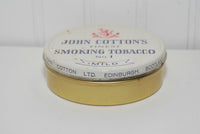 Vintage John Cotton's Finest Smoking Tobacco No. 1 Mild Tobacco Tin (c. 1980's) Edinburgh, Scotland, Vintage Tobacco Tin, Collectible