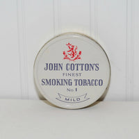 Vintage John Cotton's Finest Smoking Tobacco No. 1 Mild Tobacco Tin (c. 1980's) Edinburgh, Scotland, Vintage Tobacco Tin, Collectible