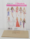 Simplicity 4702 11 1/2 Inch Fashion Doll Sewing Pattern Designed by Andrea Schewe (c. 2004)