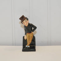 Vintage Royal Doulton Bone China Jingle Figurine (c. 1922-1981) Collectible Dickens Miniature, Older Back Stamp, Pickwick Papers, M52
