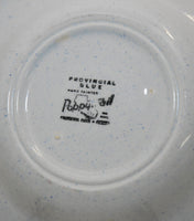 Vintage Collectible Metlox Provincial Blue 8 1/2" Soup Bowl, Poppytrail (c. 1950-1982) Blue Dinnerware, Farm Scene, Country Kitchen Decor