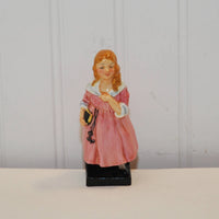 Vintage Royal Doulton Bone China Little Nell Figurine (c. 1922-1983) Collectible Dickens Miniature, Older Back Stamp, The Old Curiosity Shop