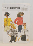 Butterick B5187 Cute Jacket (c. 2008) Misses' Sizes 8-14, Cropped Jacket, Office Wear, Unlined, Loose-Fitting Jacket, Business Attire