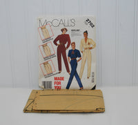 Vintage McCall's 2702 Made For You Jumpsuit Sewing Pattern (c. 1986) Misses' Size 8, Petite Size 8, Retro Jumpsuit, Vintage Fashion