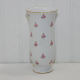 Vintage Kaiser Fine Porcelain Vase, Meersburg Pattern (c. 1979-1990) Delicate Pink Roses, Country Cottage Charm, Wedding or Shower Gift