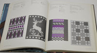 Shown are two more pages from the book, Knitting Block by Block. Four knitting graphs are shown.