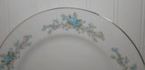 Vintage Royal Court Blue Fantasy Fine China Dinner Plate (c. 1950's?) Made In Japan, Mid Century Plate, Blue Roses, Replacement China