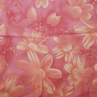 Seattle Bay Fabrics Design IMPR-03 Floral Cotton Fabric (c. 2005) Soft Shades of Pink Flowers, Half Yard (18"x45") Quilting, Sewing
