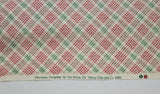 Christmas Everyday by Ann Wanke For Henry Glass and Company Red, Green and White Plaid Fabric (c. ?) Holiday Fabric, Christmas Fabric, Quilt