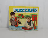 Vintage Meccano Instruction or Display Sheet (c. 1955/56) Engineering For Boys, Vintage Ephemera, Made In England, Meccano Models