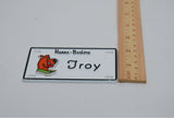 Vintage Retro Hanna-Barbera Scooby Doo and Muttley Bicycle Name Plates, Tags (c. 1972) Troy, Warren, Retro Cartoon