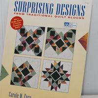 The cover of Surprising Designs From Traditional Quilt Blocks by Carole M. Fure.