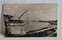 Two Vintage Black and White Scenic Netherlands Postcards with a Dutch Postage Stamp (c. 1940-50's)