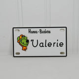 Vintage Retro Hanna-Barbera Scooby Doo and Muttley Bicycle Name Plates, Tags (c. 1972) Valerie & Vicki, Retro Cartoon