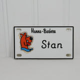 Vintage Hanna-Barbera Scooby Doo, Muttley Bike Name Plates Tags (c. 1972) Stan, Steve, Stuart, Susan, Susie, Sylvia