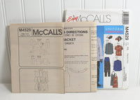 Easy McCall's M4529 (c. 2004) Uniform Essentials, Misses' and Men Sizes Extra Large - Triple Extra Large, Jacket, Shirt, Apron, Hat, Pants