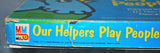 Vintage Our Helpers Play People Media Materials Milton Bradley (c.1986) Ephemera, Scrapbooking, Art Project, Creative Play, Child Toy