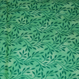 Maywood Studio Cotton Quilting Fabric (c. Late 1990's), Variegated Green with Dark Green Leaves 100% Cotton Quilting, Sewing Project
