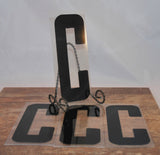 9 Inch Vintage Industrial Marquee Plastic 'C', Home Decor, Repurposed Art, Industrial Supply, Wedding Ideas, Marquee Sign, Birthday Party