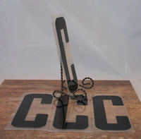 9 Inch Vintage Industrial Marquee Plastic 'C', Home Decor, Repurposed Art, Industrial Supply, Wedding Ideas, Marquee Sign, Birthday Party