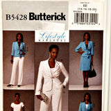 Butterick Pattern B5428 (c. 2009) Lifestyle Wardrobe Women's Size 14-20, Misses' Jacket, Dress, Skirt and Pants
