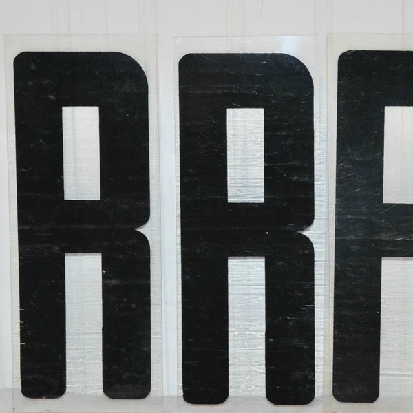 9 Inch Vintage Industrial Marquee Plastic Capital 'R'