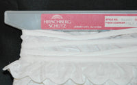 Hirschberg Schutz White Poly Cotton Lace (c.late 1990's) Style R6601 Country Crafts, Sewing, Dress Trim, Pillows, Home Decor, Quilting