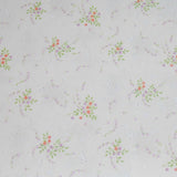 Delicate Spring Floral on White Background Fabric,  44 inches wide